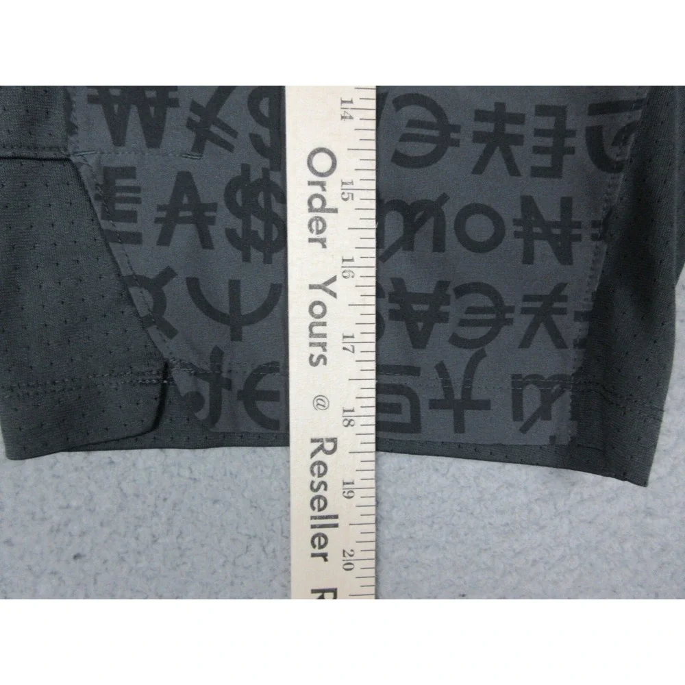 Nike KD NIKESHIELD Shorts Boys Large Gray Money Print 11 Inseam Basketball